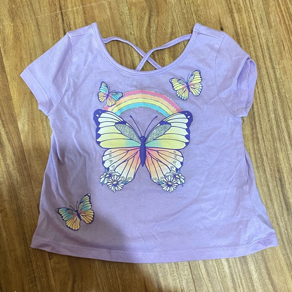 The Children's Place Lavender Butterfly Tee